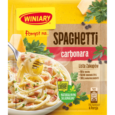 Winiary "Pomysl na ..." Spaghetti Carbonara 34g Winiary