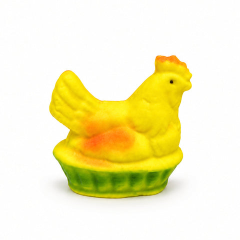 Handmade Sugar Easter Basket & Table Decoration Chicken in a Basket (5cm 6cm) Eko-Pol