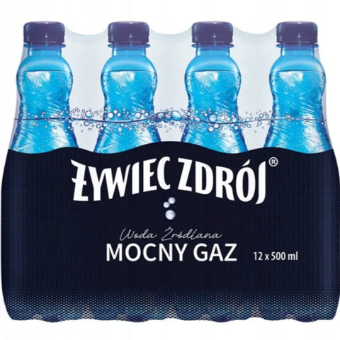 Zywiec Zdroj Mineral Water, Stronger Carbonation 12 x 16.9fl oz 500ml Zywiec Zdroj
