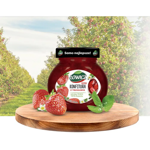Lowicz Preserves Strawberry 8.46oz 240g Lowicz