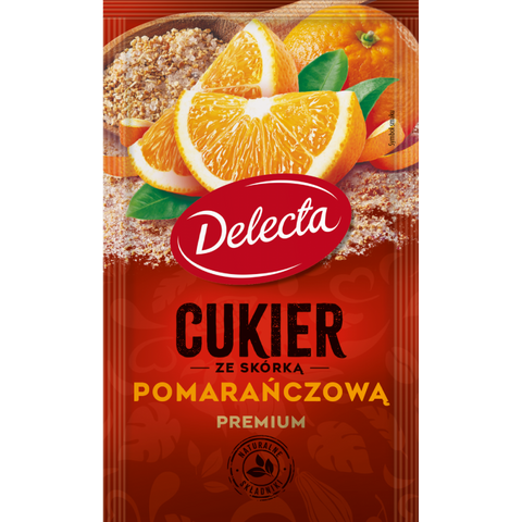 Delecta Baking Sugar Sugar with Orange Peel 0.52 15g Delecta