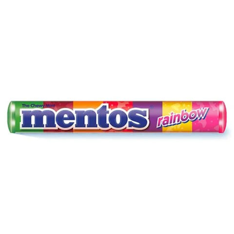Mentos Chewing Candies Assorted Rolls Rainbow 1.32oz 37.5g (Pack of 1) Mentos