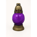 Glass Grave Candle Znicz P94T Violet Znicz Polski
