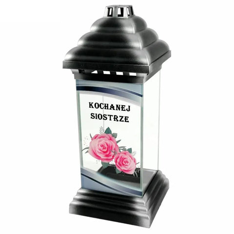 Glass Grave Candle LS2 Znicz Polski