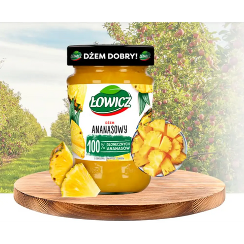 Lowicz Jam Traditional Fruit Spread Pineapple 9.9oz 280g Lowicz