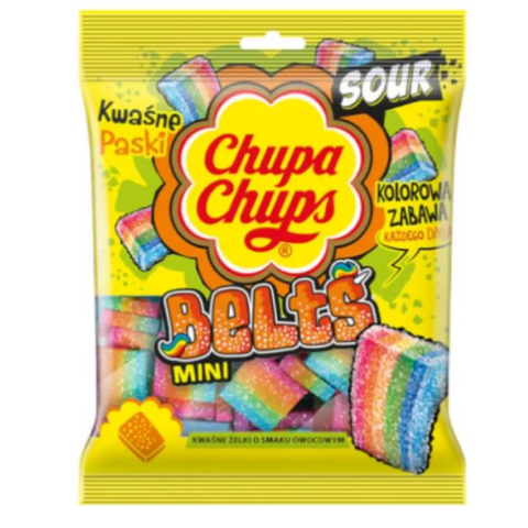 Chupa Chups Chewy Candy 3.17oz 90g Sour Belts Chupa Chups