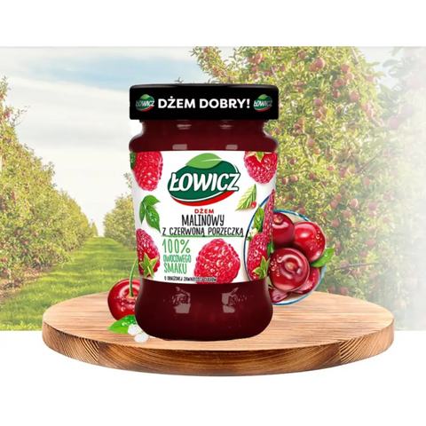 Lowicz Jam Traditional Fruit Spread Raspberry & Red Currant 9.9oz 280g Lowicz