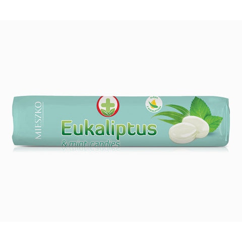 Mieszko Eucalyptus Hard Candies Mint 1.12oz 32g Mieszko