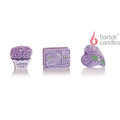 Lavender Stories – 3-Pack Decorative Scented Candles “Flower & Heart Figures” Bartek Candles