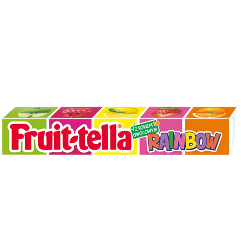 Fruittella Chewy Candy – Assorted Fruit Flavors Rainbow 1.44oz 41g (Pack of 20) Fruittella