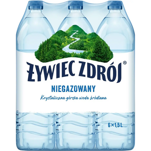Zywiec Zdroj Still Mineral Water 6 x 50.7fl oz 1.5l Zywiec Zdroj