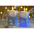 Winter Landscape Candle with LED – Block Shape 70×140 mm by Bartek Candles Bartek Candles