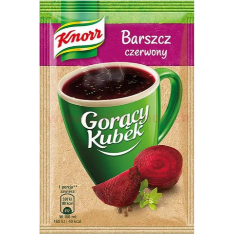 Knorr Instant Soups GK Red Borscht 0.49oz 14g Pack of 5 Knorr