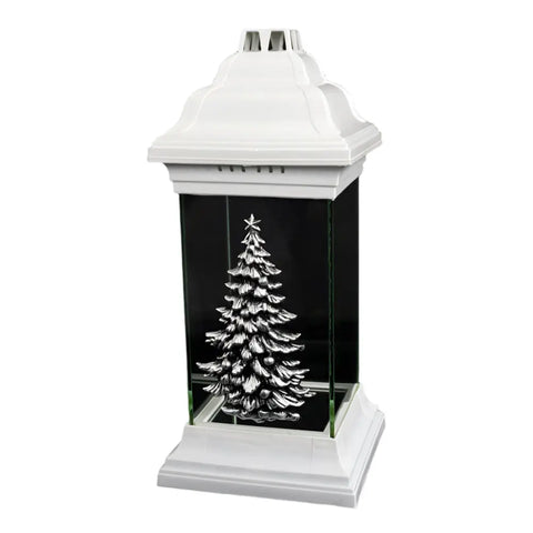 Christmas Grave Candle – LS2CH White Chapel with Christmas Tree Znicz Polski