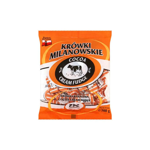 Krówki Milanowskie Cream Fudge Cocoa 10.58oz.300g Krowki Milanowskie