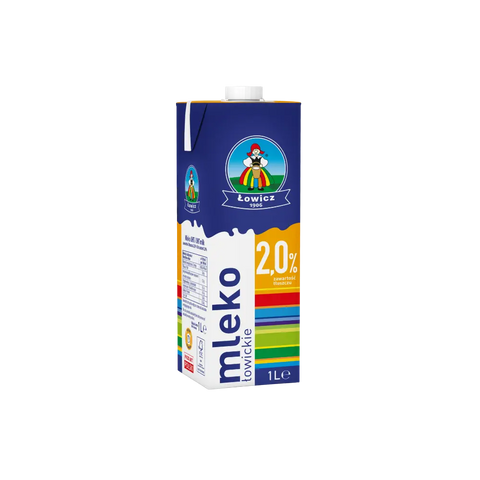 Mleczarnia Łowicz Milk Łowickie UHT Milk 2% 33.8fl oz 1L Mleczarnia Łowicz