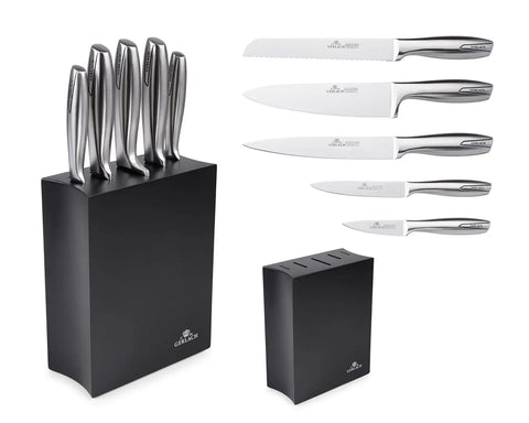 Knife set in black block MODERN Gerlach USA