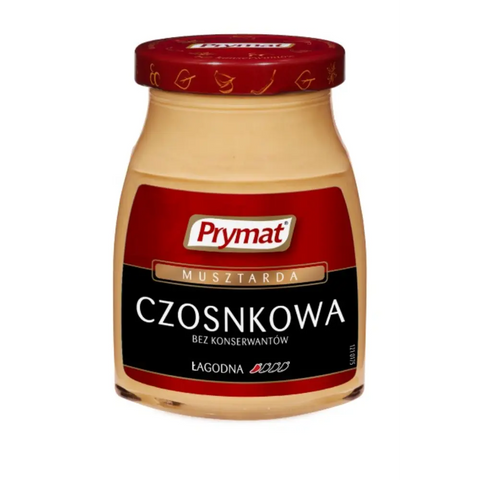 Prymat Mustard Garlic 6.35oz-6.53oz 180g-185g Prymat