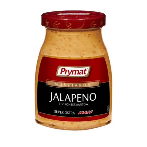 Prymat Mustard Jalapeño 6.35oz-6.53oz 180g-185g Prymat