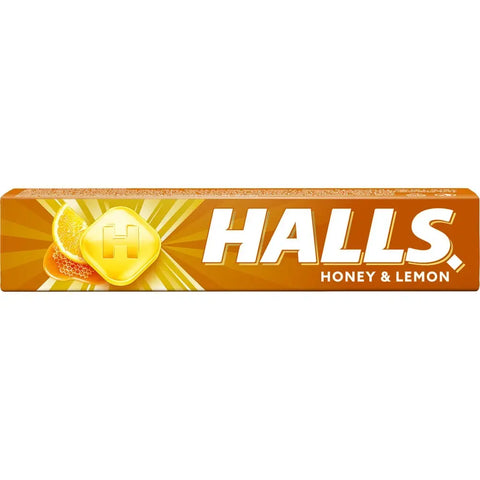 Halls Menthol Lozenges Honey & Lemon 1.18oz 33.5 Halls
