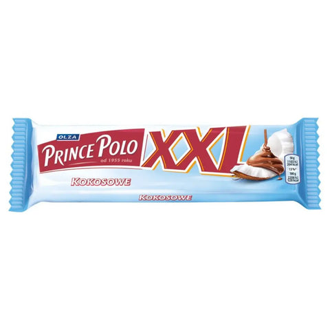 Prince Polo Wafers Bars XXL Coconut 1.8oz 52g(Pack of 28) OLZA