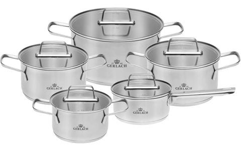 Ambiente 5-Piece Pot Set w Lids Gerlach USA