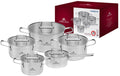 Ambiente 5-Piece Pot Set w Lids Gerlach USA