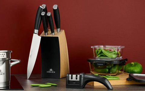 DECO BLACK Knife Set in Block Gerlach USA