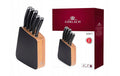 Professional Chef Knife Set "LOFT", 5 Pieces, with Block and Gift Box Gerlach USA