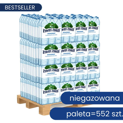 Zywiec Zdroj Mineral Water Full Pallet PICKUP ONLY Still 92x50.72fl oz 1.5l Zywiec Zdroj